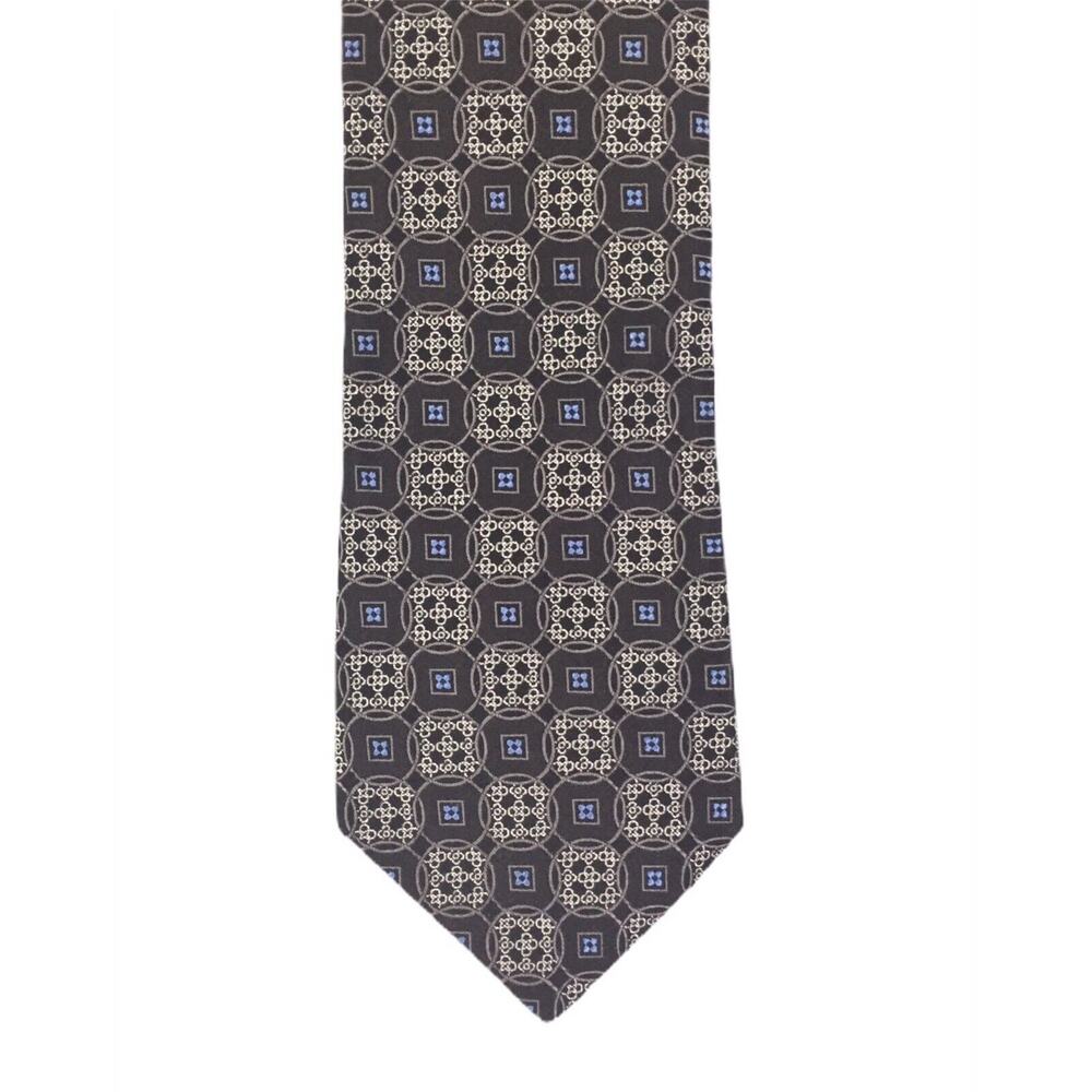 Ted Baker London Men's Gray Blue Medallion Tie
